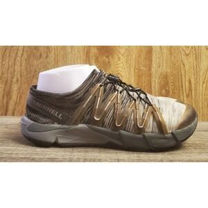 Merrell Bare Access Flex Knit Trail Running Shoes Women Size 8 Black Gray